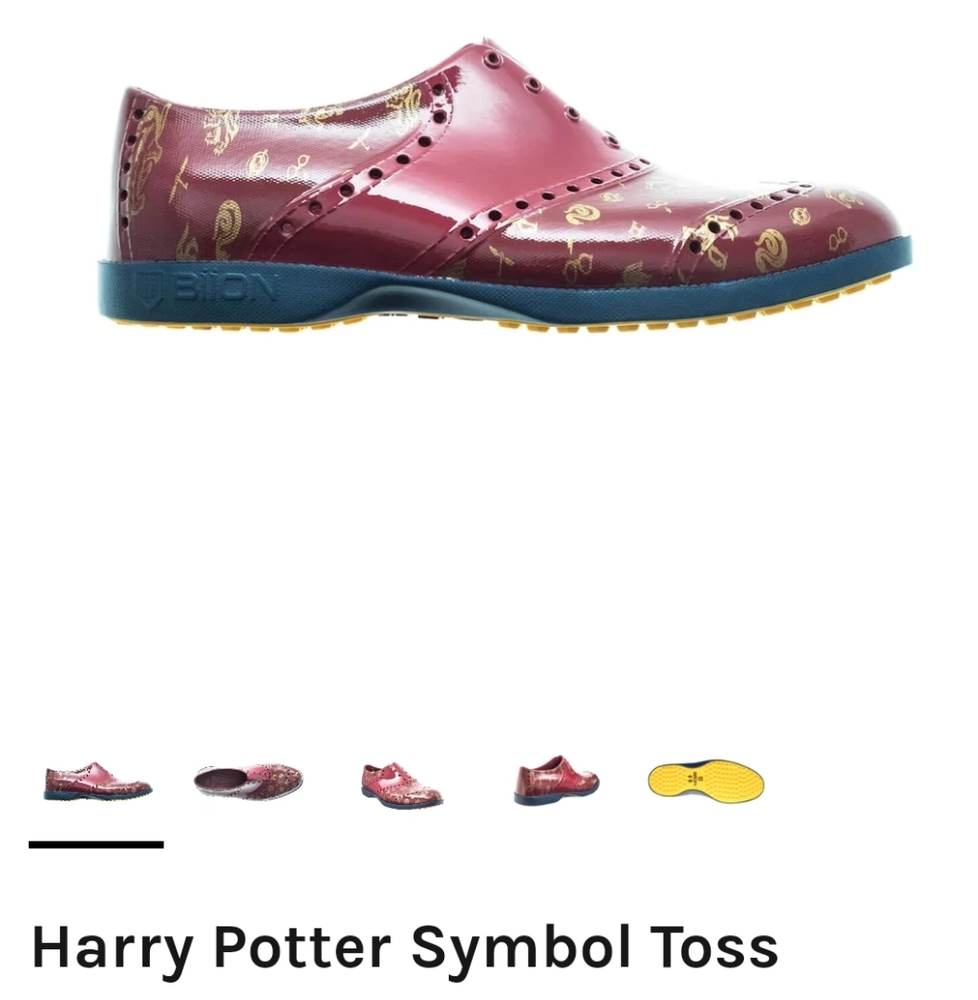 Biion Harry Potter Wingtip Golf Shoes EVA Hextra-grip Lightweight 7